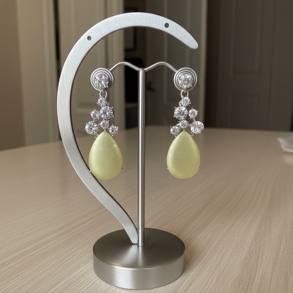 Large Crystal Drop Earrings